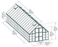Växthus Balance 28,7 m² Silver Canopia by Palram